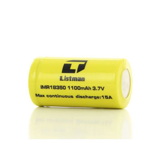 Baterie Listman IMR 18350 - 1100mAh, 9A