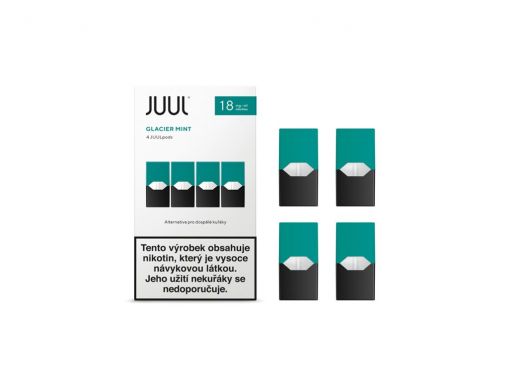 Cartridge JUUL Glacier Mint 18mg - 4ks