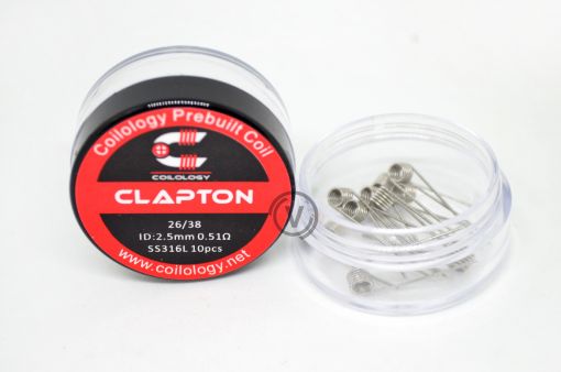 Coilology předmotané spirálky pro DL Clapton SS316L, 10ks