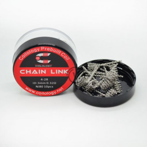 Coilology předmotané spirálky pro DL Chain Link Ni80 - NiChrome - 10ks