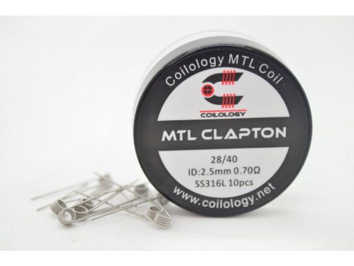 Coilology předmotané spirálky pro MTL Clapton SS316L, 10ks