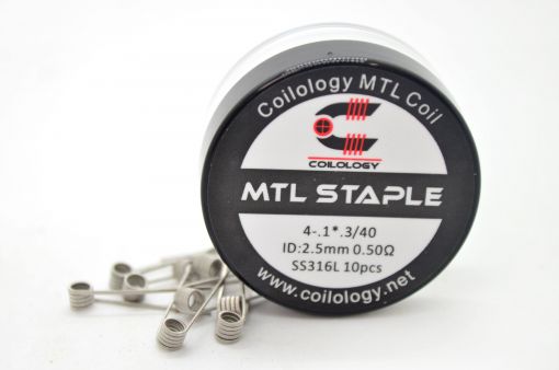 Coilology předmotané spirálky pro MTL Staple SS316L, 10ks
