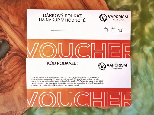 Dárkový poukaz VAPORISM - Digitální poukaz