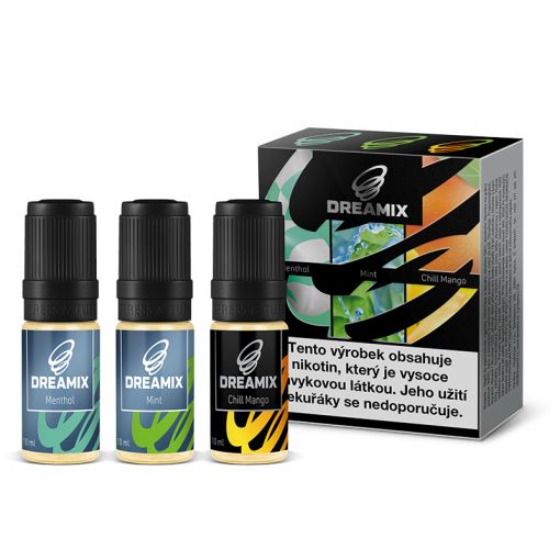 Dreamix 3x10ml - Mentol, Máta, Chladivé mango