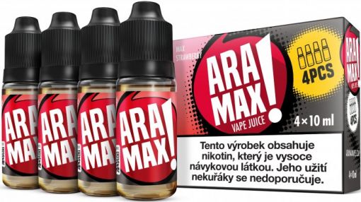 Jahoda / Strawberry - Aramax liquid - 4X10ML -