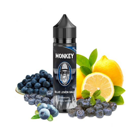 Příchuť Monkey Liquid - Blue Lemon Ball 12ml SnV