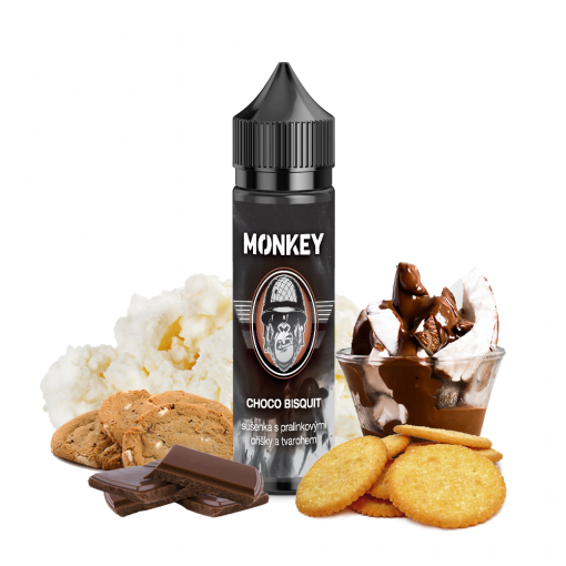 Příchuť Monkey Liquid - Choco Bisquit 12ml SnV
