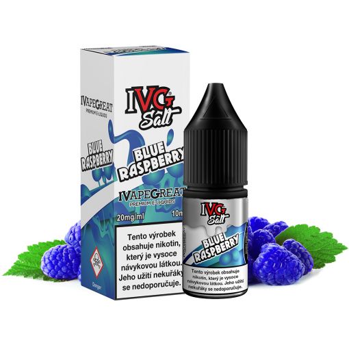 Nikotinová Sůl IVG Salt - Blue Raspberry / Modrá malina 10ml