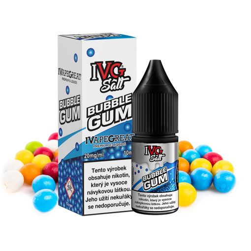Nikotinová Sůl IVG Salt - Bubblegum / Sladká žvýkačka 10ml