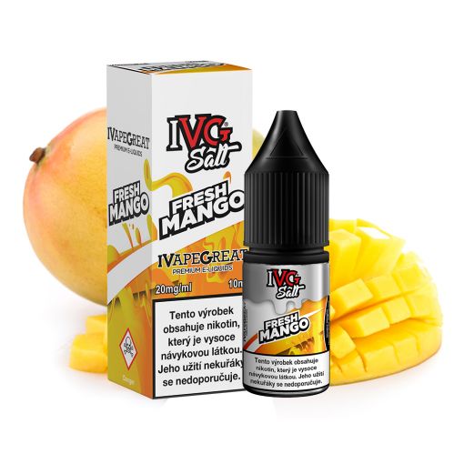 Nikotinová Sůl IVG Salt - Fresh Mango / Šťavnaté mango 10ml