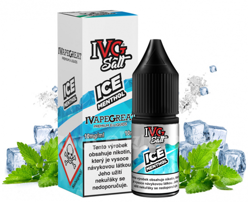 Nikotinová Sůl IVG Salt - Ice Menthol / Ledový mentol 10ml
