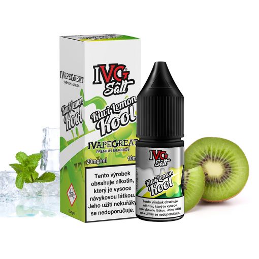 Nikotinová Sůl IVG Salt - Kiwi Lemon Kool / Ledové kiwi s citronem 10ml