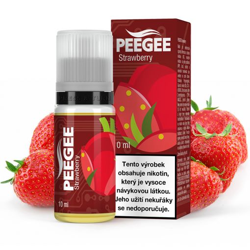 PEEGEE - Jahoda / Strawberry 10ml 30/70 VG/PG