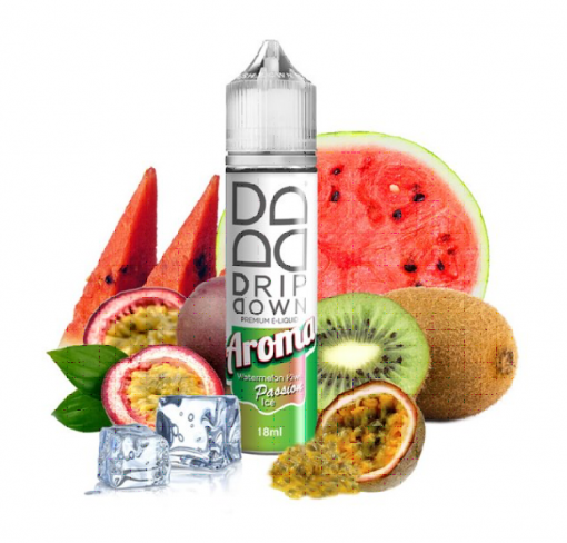 Příchuť IVG - Drip Down - Watermelon Kiwi Passion Ice 18ml SnV