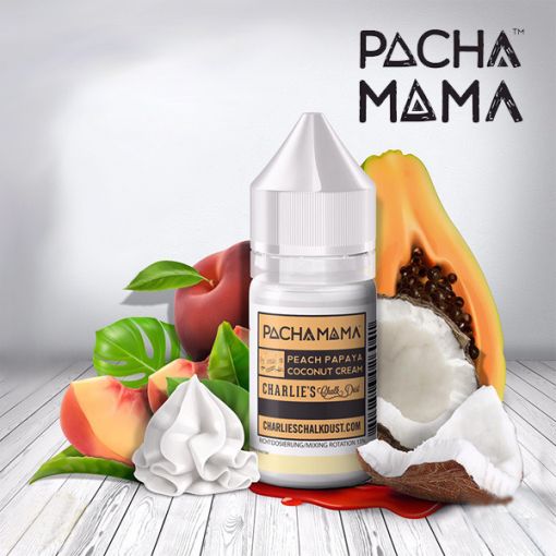 Příchuť Charlie´s Chalk Dust - Pacha Mama - Broskev, papaya, kokosové mléko 30ml