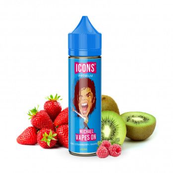 Příchuť Icons: Michael Vapes On / Kiwi, jahoda, malina - 20ml