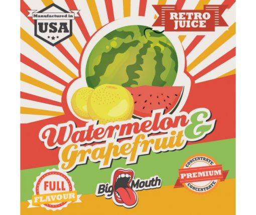 Příchuť Big Mouth - Retro Juice - Meloun & grapefruit 10ml