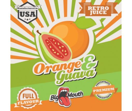 Příchuť Big Mouth - Retro Juice - Pomeranč & guava 10ml
