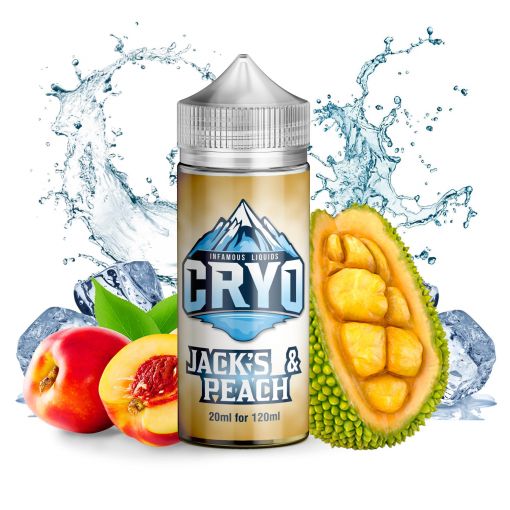 Příchuť Infamous Cryo - Jack's & Peach / Jackfruit a broskev 20ml SnV