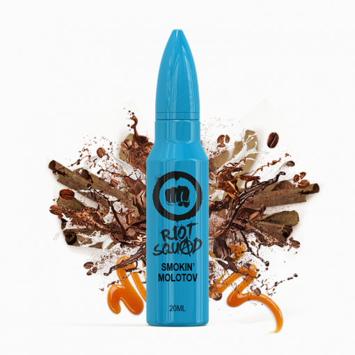 Příchuť Riot Squad - Smokin Molotov / Tabák s karamelovou kávou 20ml SnV