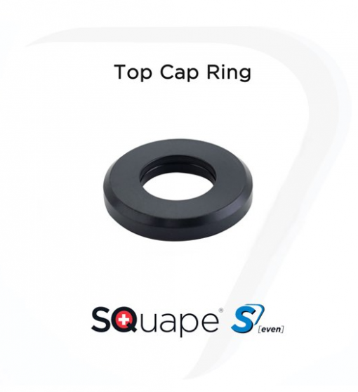 SQuape S[even] BF RDA - Top Cap Ring Ultem Black