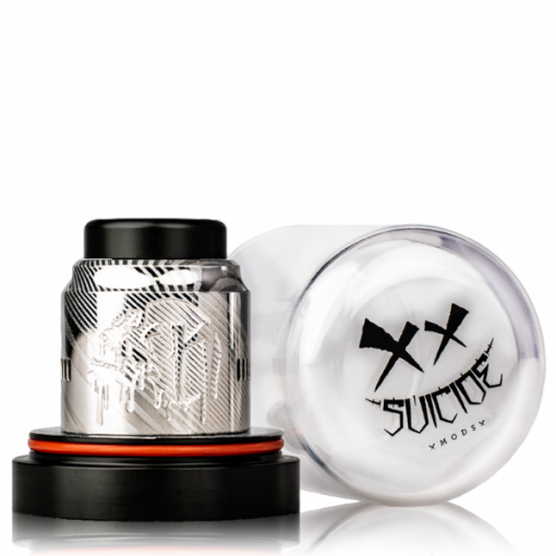 Suicide Mods - Nightmare RDA Damascus Limited Edition 28mm - stříbrný