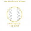 Žhavící hlava pro Aspire Pocket Pockex 0,6 ohm