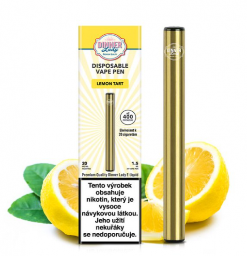 Jednorázová ecigareta Dinner Lady Vape Pen - Lemon Tart 20mg/ml