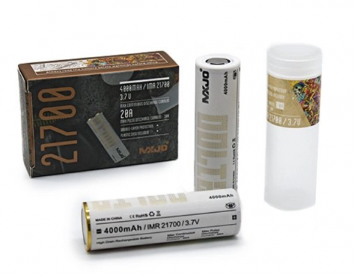 MXJO baterie 21700 - 4000mAh 20A + Plastový obal zdarma