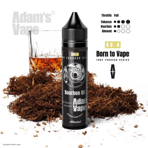 Příchuť Adams vape - Bourbon Oil / Tabák s bourbonem a mandlemi 12ml SnV