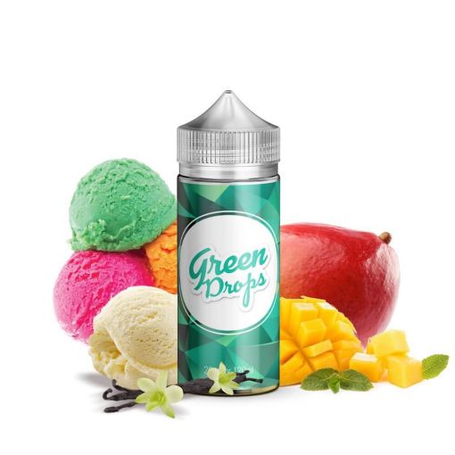 Příchuť Infamous Drops - Green Drops / Mango, zmrzlina a máta 20ml SnV