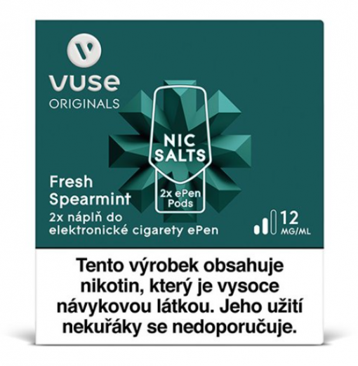 VUSE ePen 3 náplň Fresh Spearmint 2ml 12mg - 2ks