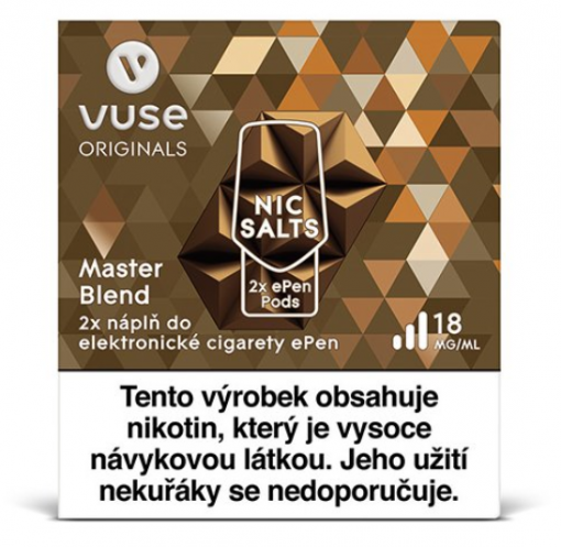 VUSE ePen 3 náplň Master Blend 2ml 18mg - 2ks