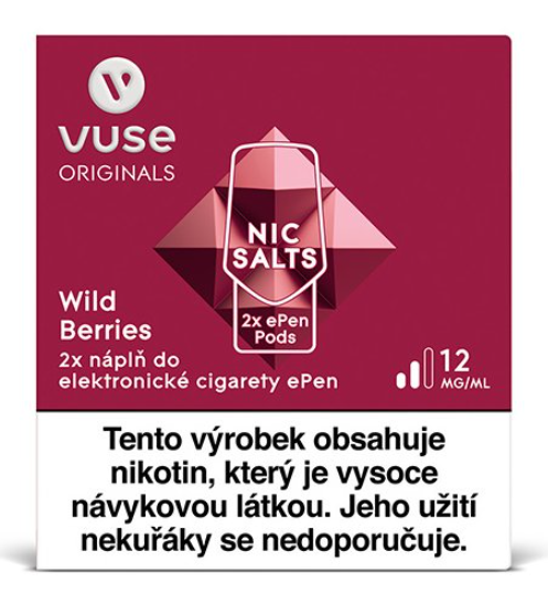 VUSE ePen 3 náplň Wild Berries 2ml 12mg - 2ks