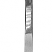 Zahnutá pinzeta kovová s keramickou rovnou špičkou - stříbrná