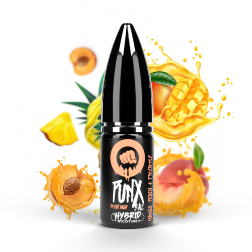 Nikotinová sůl Riot S:ALT Hybrid - Mango, Peach and Pineapple / Mango, broskev a ananas 10ml