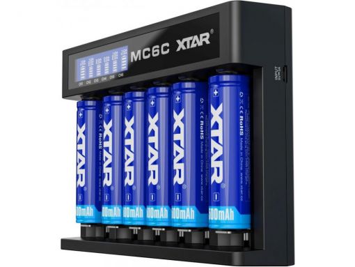 Nabíječka pro články XTAR MC6 C - 6 slotů