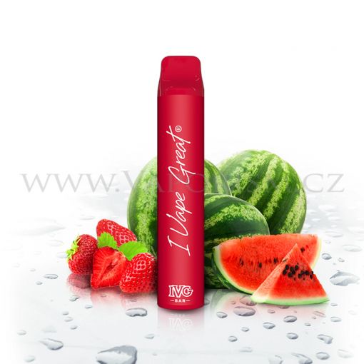 IVG Bar Plus - Jahoda a meloun / Strawberry Watermelon - jednorázová cigareta