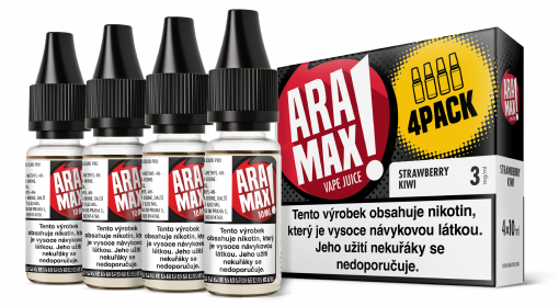 Jahoda a kiwi / Strawberry Kiwi - Aramax liquid - 4X10ML