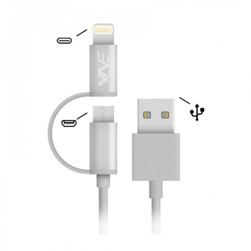 Wave Concept kabel 2v1 Micro USB / Lightning