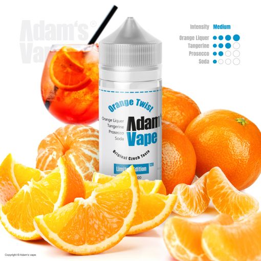 Příchuť Adams vape S&V: Orange Twist / Pomerančovo-Mandarinkový Likér 20ml