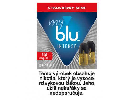 Náhradní předplněný pod pro my BLU - Strawberry mint 18 mg - 2 kusy