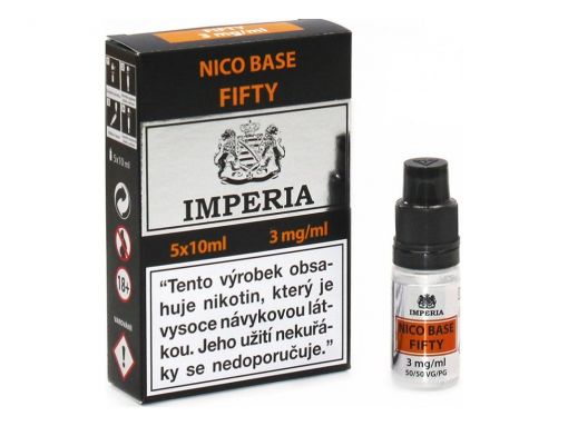 Nikotinová báze Imperia - 50/50 : 5x10ml