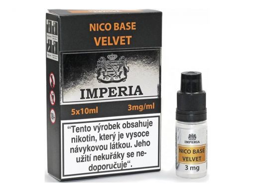 Nikotinová báze Imperia Velvet - 20/80 : 5x10ml