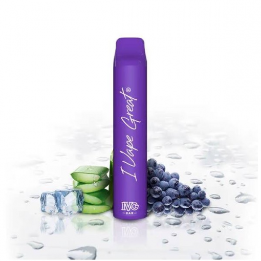 IVG Bar Plus - Aloe Grape Ice - jednorázová cigareta