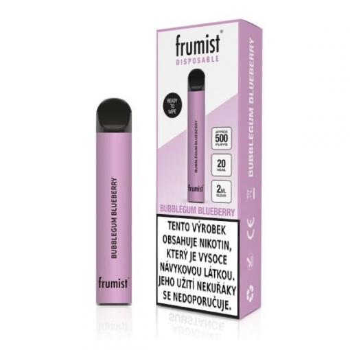 Frumist jednorázová ecigareta - Bubblegum Blueberry / Borůvková Žvýkačka - 20mg