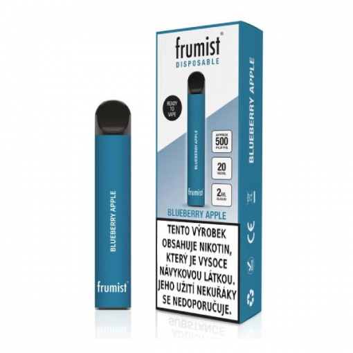 Frumist jednorázová ecigareta - Blueberry Apple / Borůvka, jablko - 20mg