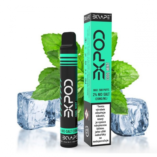 EXVAPE EXPOD jednorázová ecigareta Cool Mint - 20mg