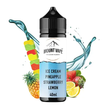 Příchuť SNV Mount Vape - Ice Cream Pineapple Strawberry Lemon 40ml