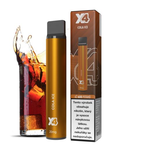 X4 Bar Chladivá kola / Cola Ice - jednorázová ecigareta